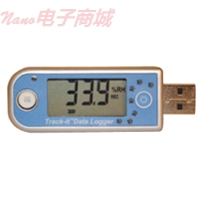 Track it 显示器和标准电池的温度和湿度数据记录仪