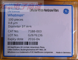 WHATMAN 7188-003 硝酸纤维素过滤膜0.8um孔径